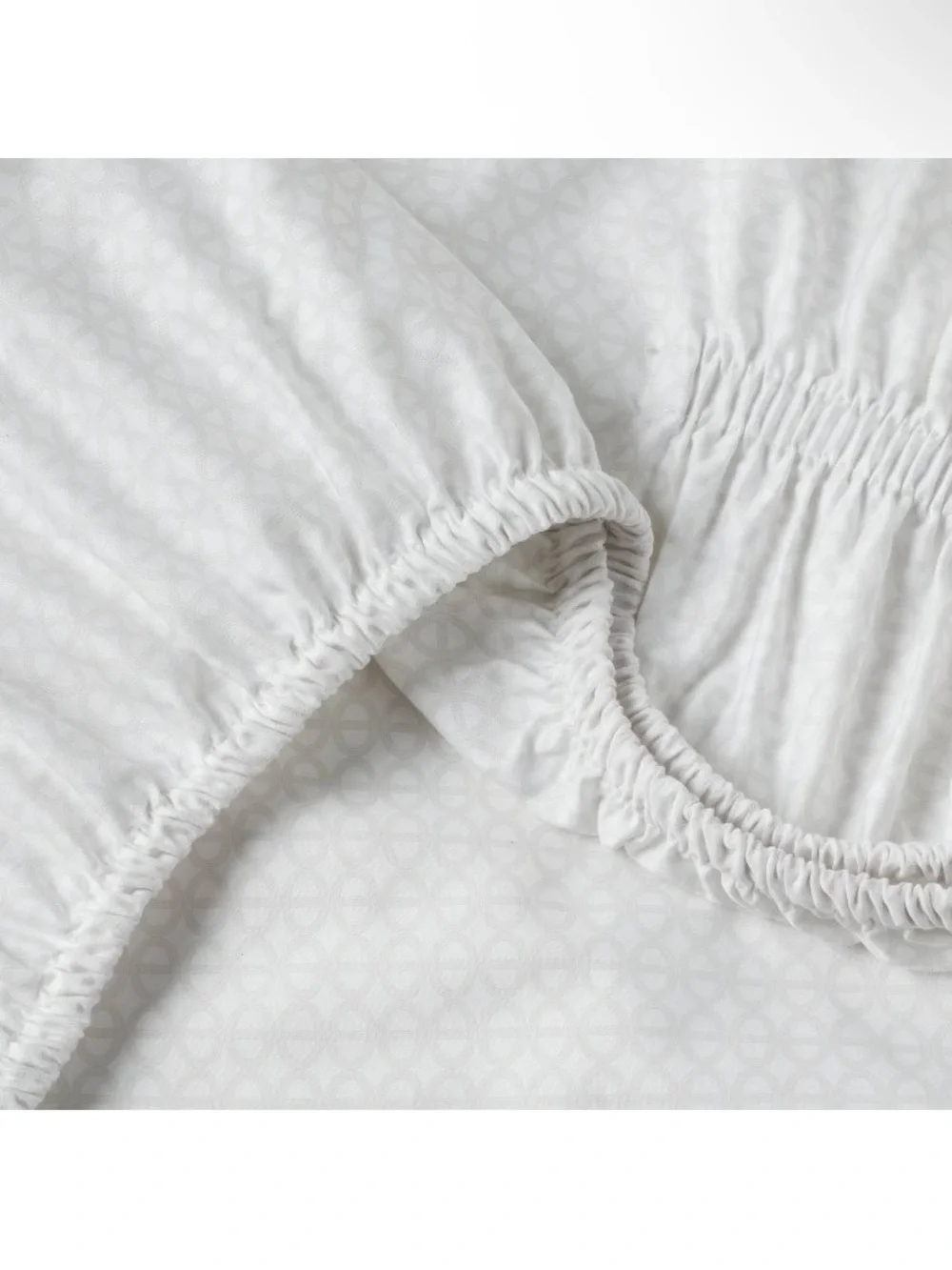 Queen 400 Thread Count Performance Sheet Set Light Gray Geo - Threshold